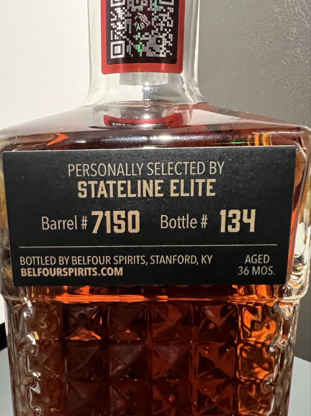 Belfour Bourbon Single Barrel - Belfour Spirits (750 mL) alcohol collectible [Barcode 850021902131] - Main Image 3