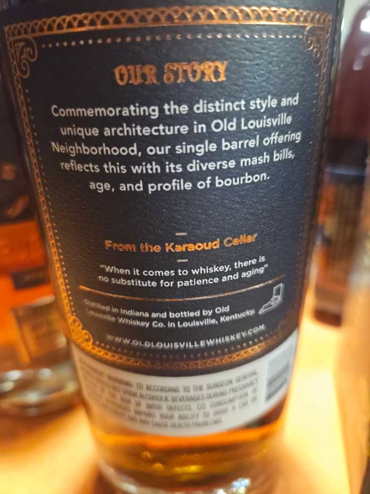 Old Louisville 11 Year Straight Bourbon Whiskey - Old Louisville Whiskey Company (750 mL) alcohol collectible - Main Image 2