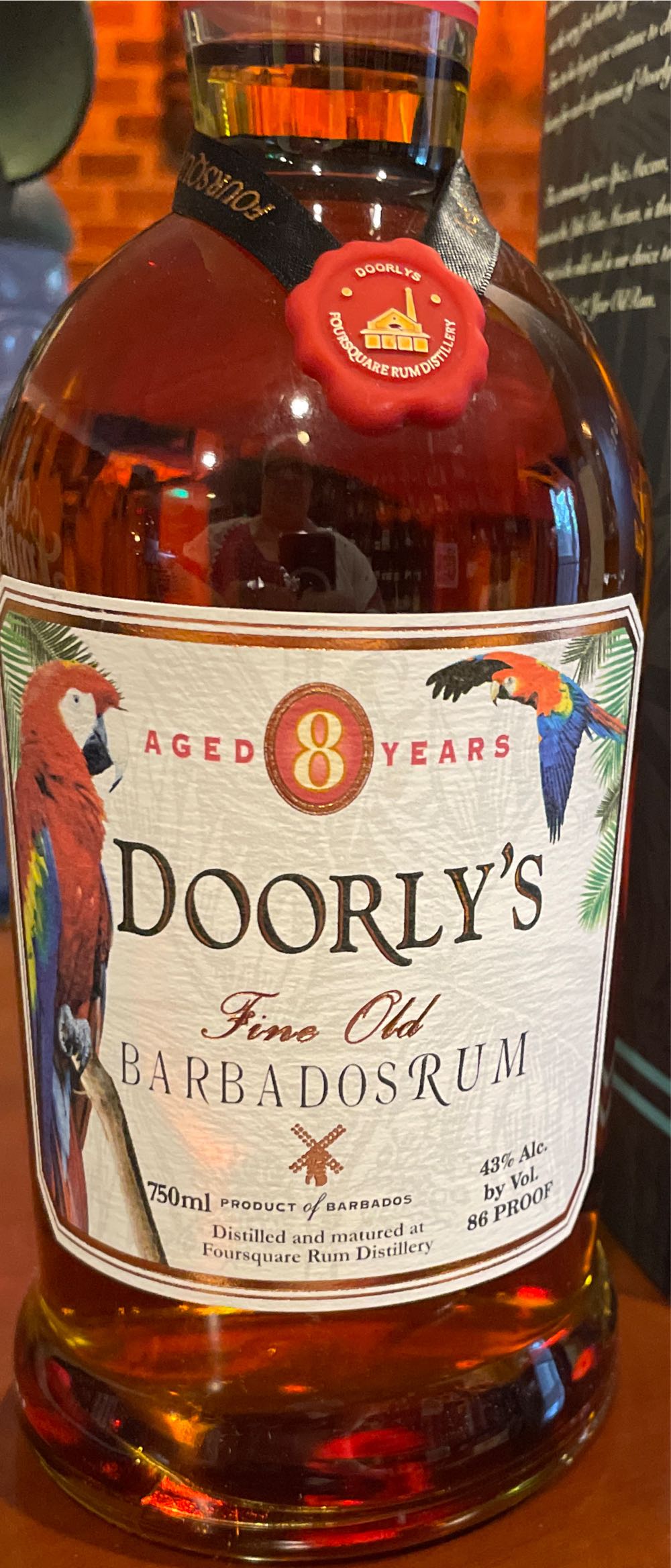Doorly’s 8 Year - Foursquare Rum Distillery (750 mL) alcohol collectible [Barcode 724803018061] - Main Image 3