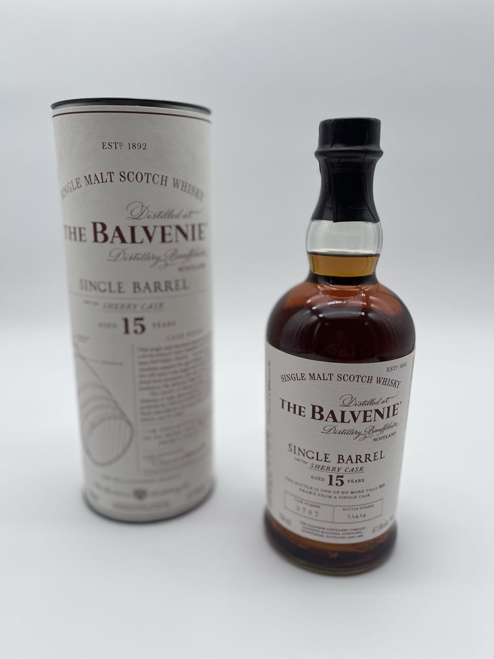 The Balvenie Single Barrel Sherry Cask 15 Year  (750 mL) alcohol collectible [Barcode 083664874132] - Main Image 1