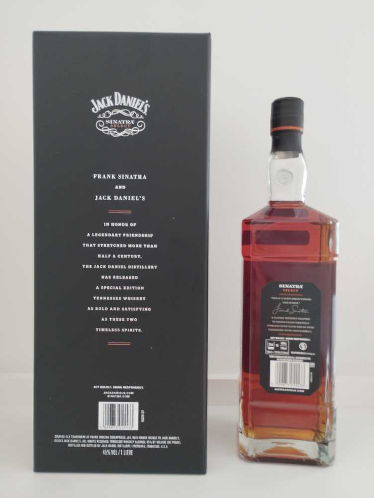 Jack Daniels Sinatra Select  (1000 mL) alcohol collectible - Main Image 2