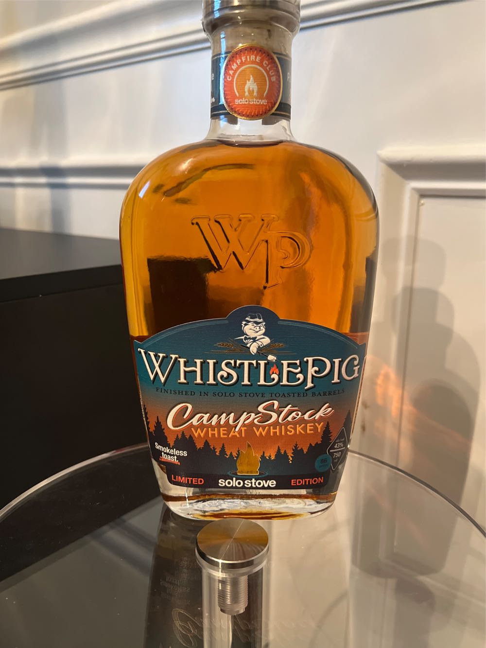 Whistlepig Campstock Solo Stove Limited Edition Wheat Whiskey 750ml Store - Whistle Pig (750 mL) alcohol collectible [Barcode 810080551091] - Main Image 3