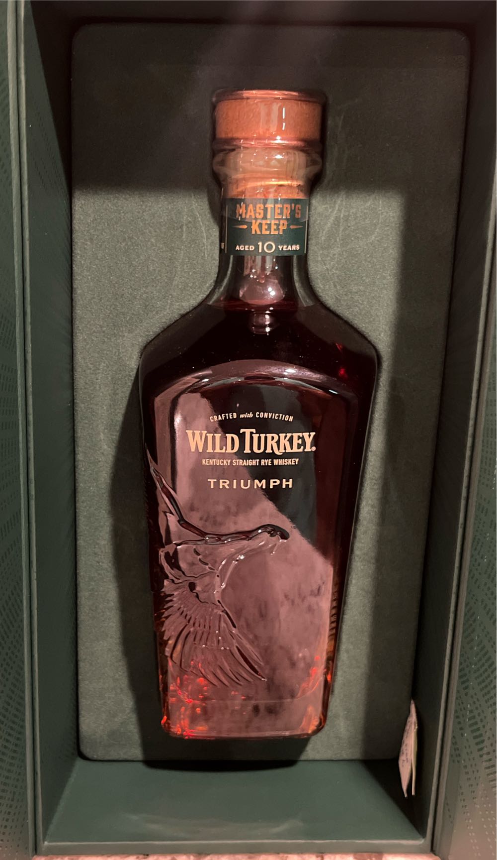 Wild Turkey Master’s Keep Triumph Rye 10yr Whiskey - Wild Turkey Distilling Co. (750 mL) alcohol collectible [Barcode 721059003537] - Main Image 3