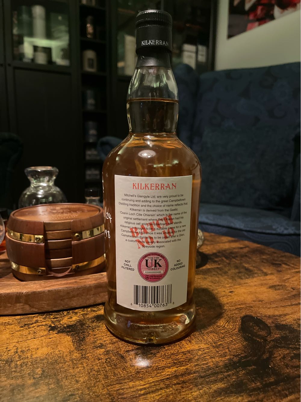 Kilkerran Heavily Peated Batch 10 - The Glengyle Distillery (700 mL) alcohol collectible [Barcode 610854007638] - Main Image 3