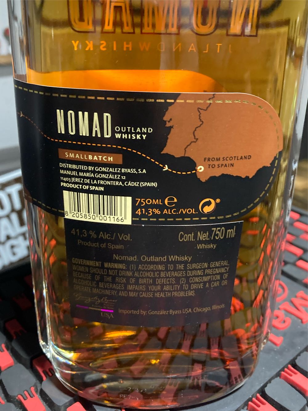 Nomad Outland Whisky Sherry Cask - Imported By Gonzalez Byass S.A (750 mL) alcohol collectible [Barcode 8205850001166] - Main Image 2