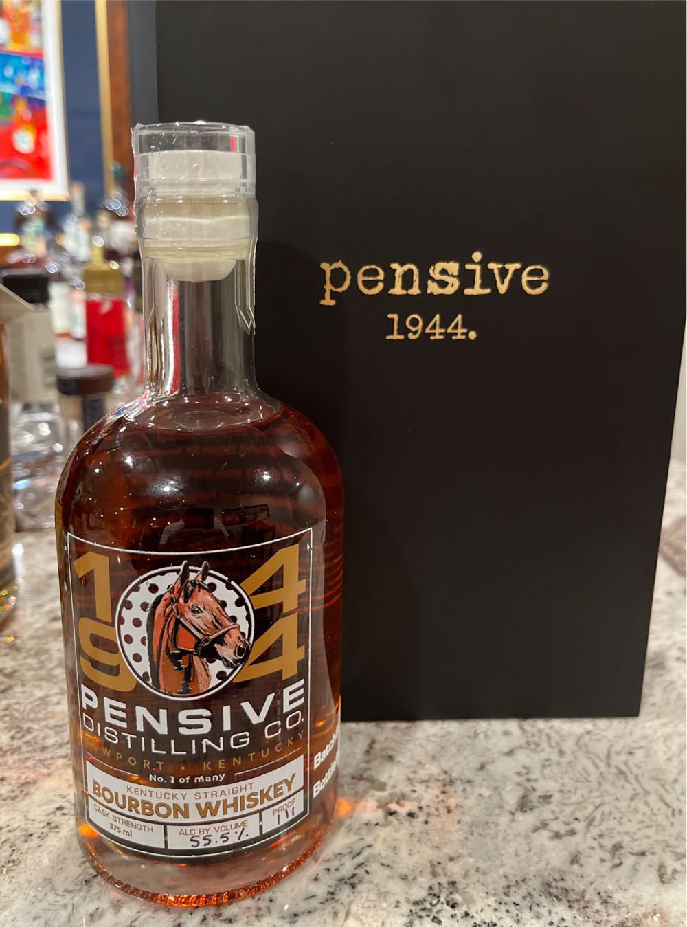 Pensive 1944 - Pensive Distilling Co (375 mL) alcohol collectible [Barcode 195893339952] - Main Image 3