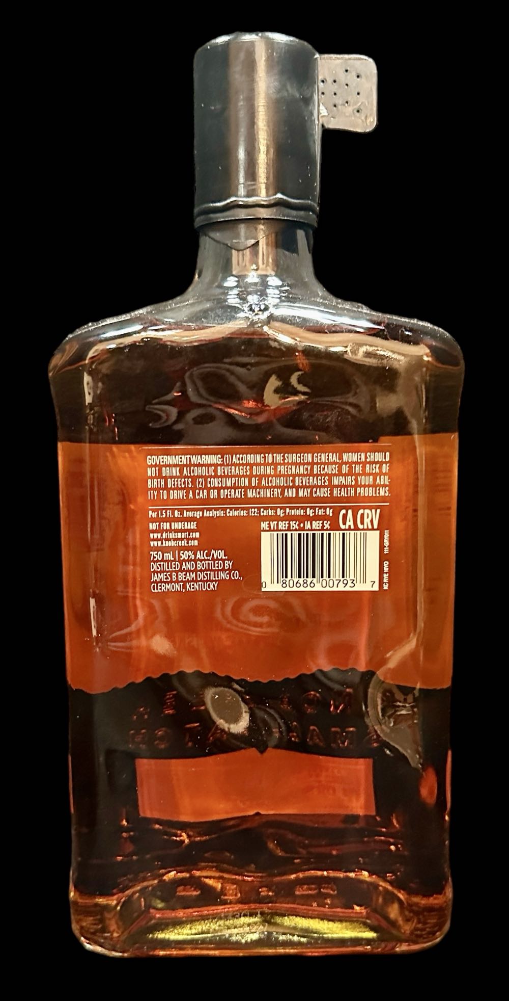 Knob Creek 10 Year Rye Whiskey - James B. Beam Distilling Co. alcohol collectible [Barcode 080686007937] - Main Image 2