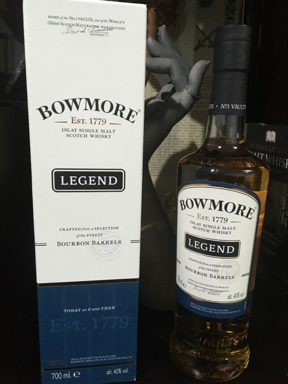 Bowmore Legend - Bowmore Distillery (700 mL) alcohol collectible - Main Image 2