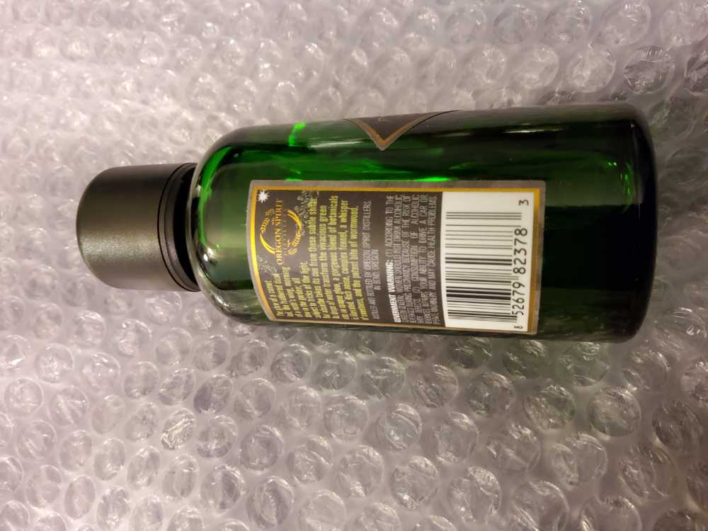 OREGON SPIRIT ABSINTHE ORIGINAL  - ORGEGON SPIRIT DISTILLERS (50 mL) alcohol collectible [Barcode 038000001987] - Main Image 2