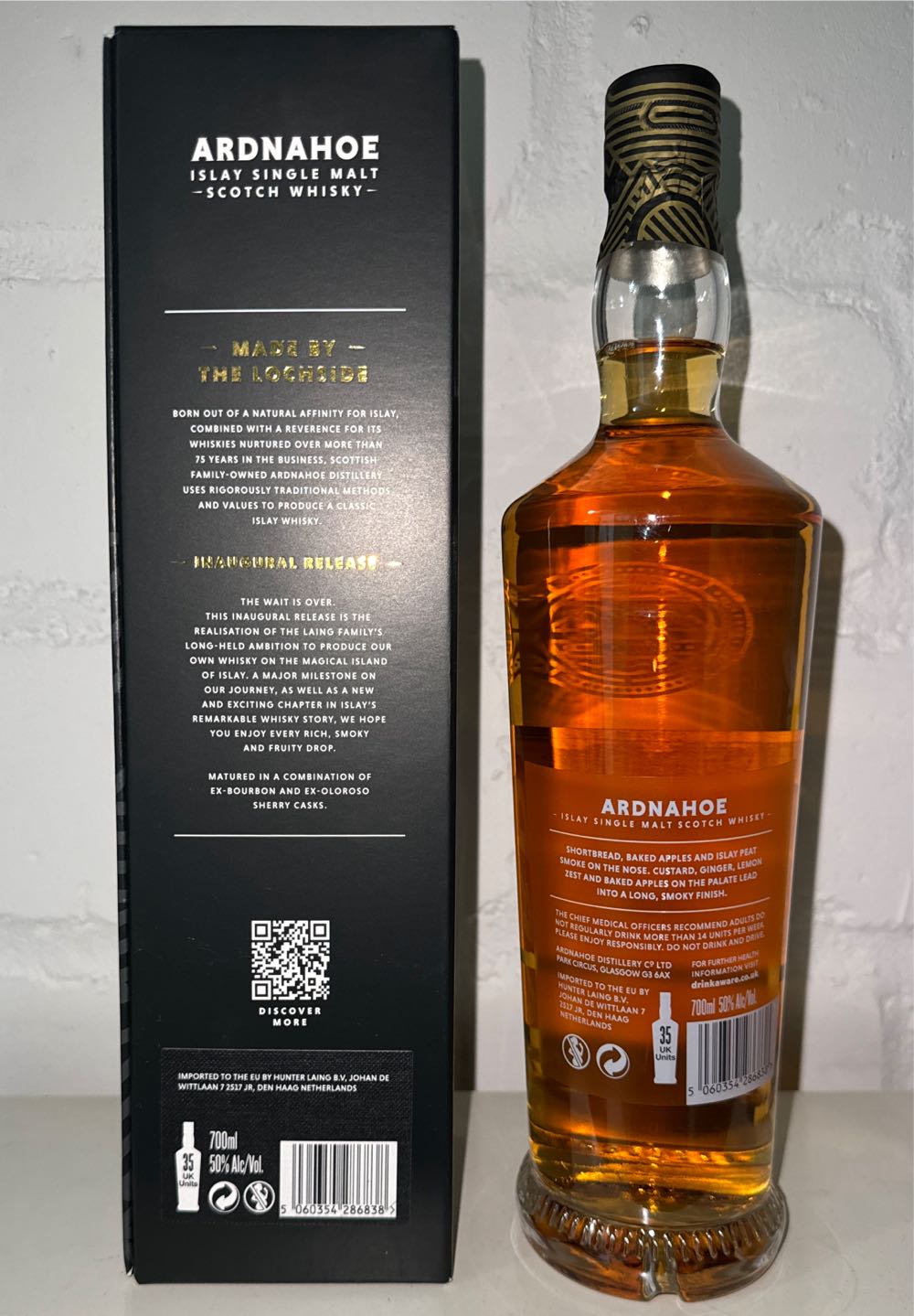 Ardnahoe Inaugural Release 5 Years - The Ardnahoe Distillery (700 mL) alcohol collectible [Barcode 5060354286838] - Main Image 2