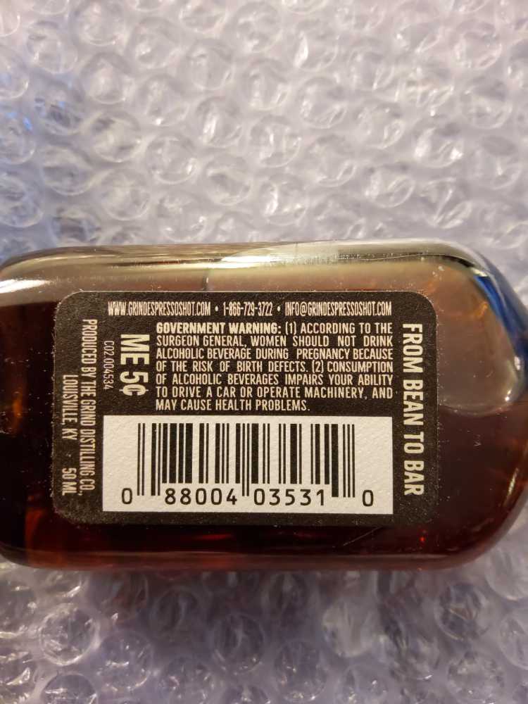 Grind Rum Espresso - Grind Distilling Co. (50 mL) alcohol collectible [Barcode 088004035310] - Main Image 2