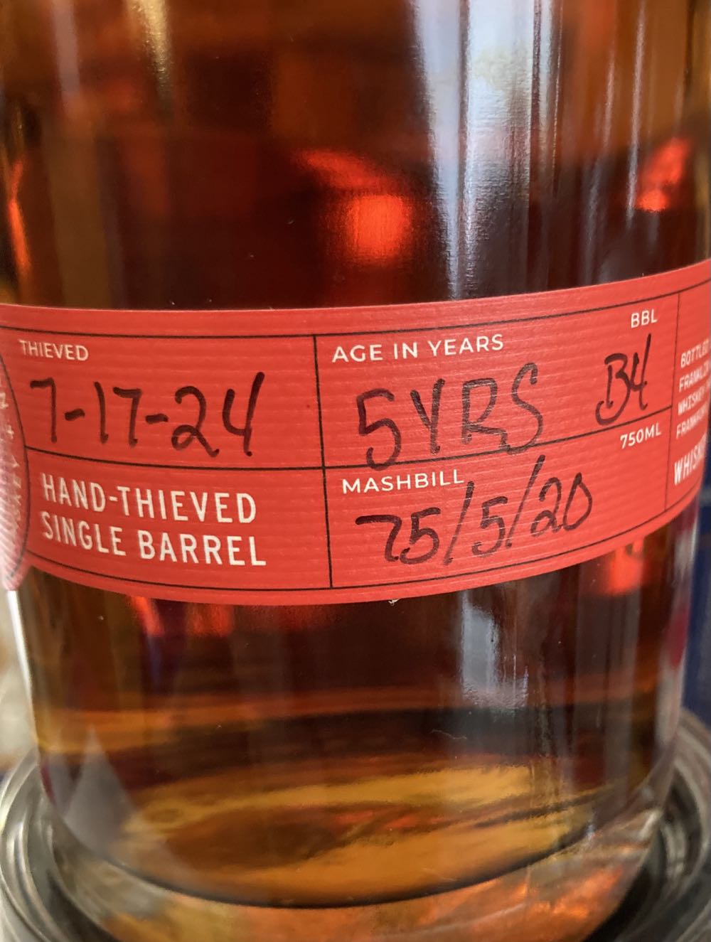 Whiskey Thief Straight From The Barrel #4 - Whiskey Thief Distilling Co. (750 mL) alcohol collectible - Main Image 2