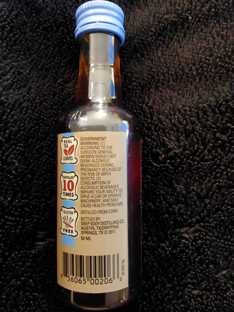 Deep Eddy Sweet Tea - Deep Eddy Distilling Company (50 mL) alcohol collectible [Barcode 856065002066] - Main Image 2