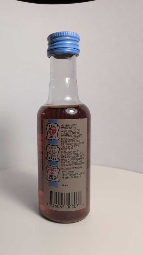 Deep Eddy Sweet Tea - Deep Eddy Distilling Company (50 mL) alcohol collectible [Barcode 856065002066] - Main Image 3