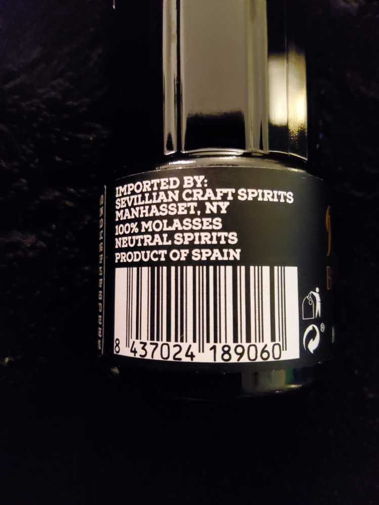 PUERTO DE INDIAS BLACK EDITION GIN - SEVILLIAN CRAFT SPIRITS (50 mL) alcohol collectible [Barcode 8437024189060] - Main Image 3