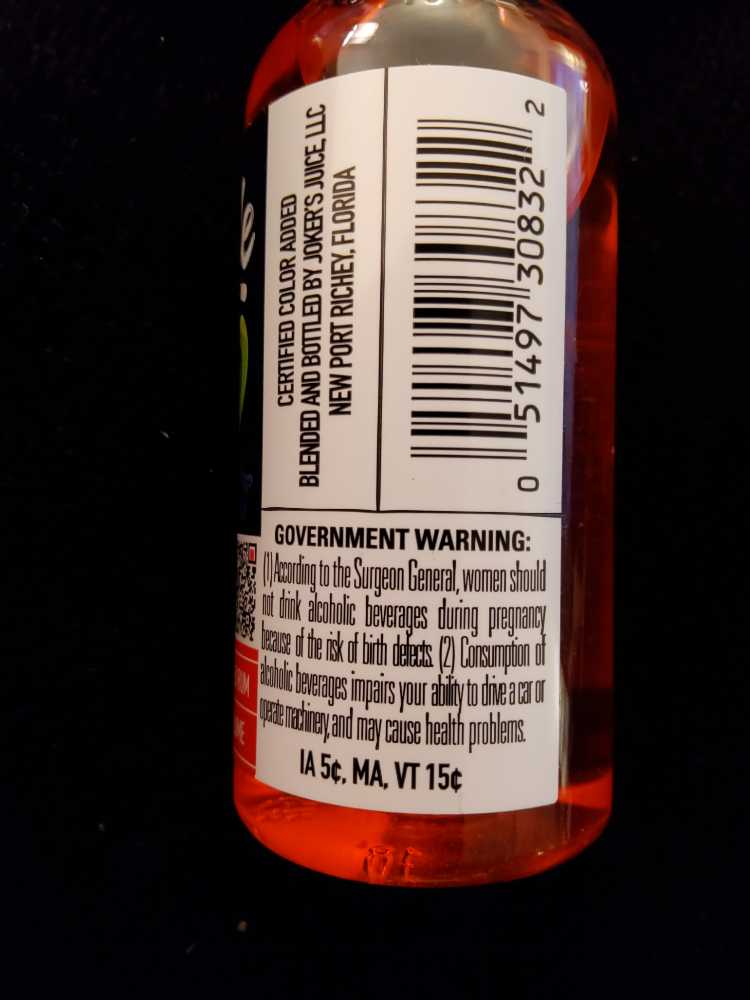 CHUCKLE - JOKERS JUICE (50 mL) alcohol collectible [Barcode 051497308322] - Main Image 2