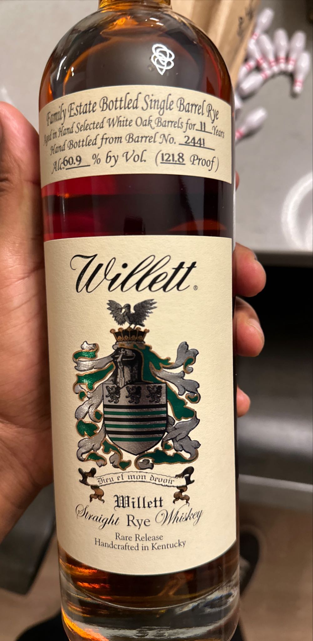 Willett Rye 11 yr - Willett Distillery, Bardstown, KY (750 mL) alcohol collectible - Main Image 2