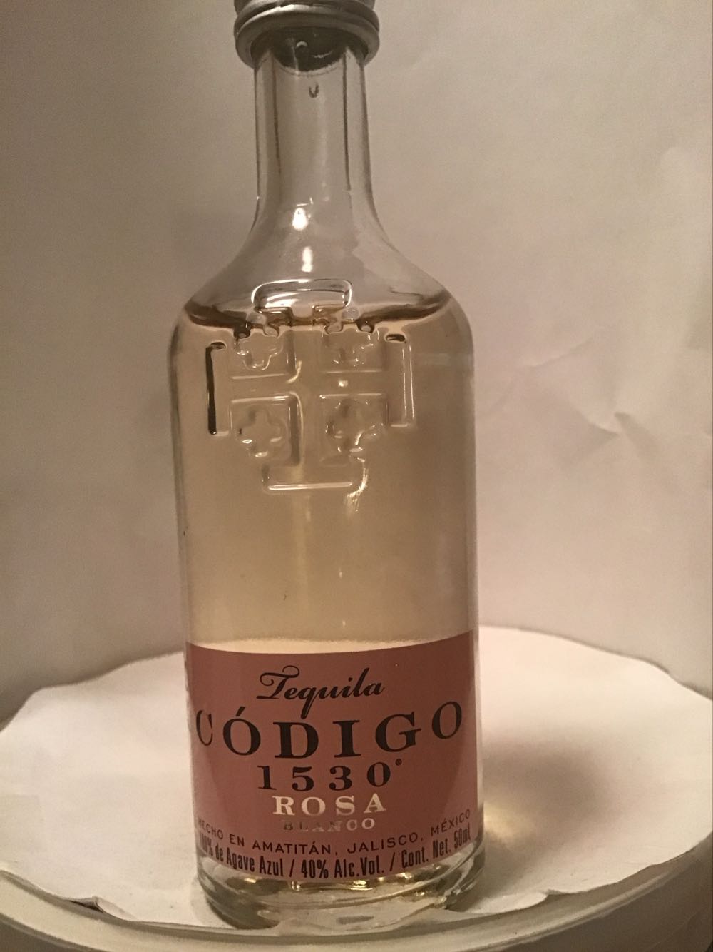 Codigo Blanco & Rosa & Amejo & Rosa Blanco - Hasta La Cruz (50 mL) alcohol collectible - Main Image 4