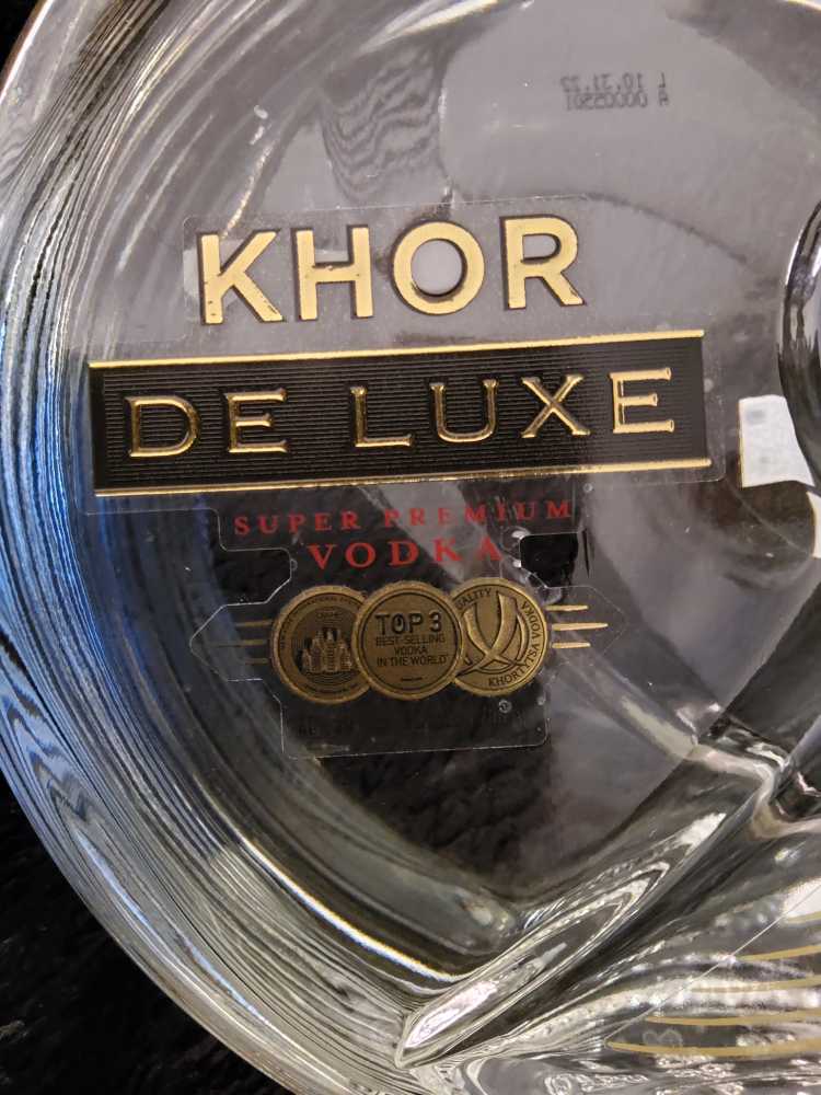 KHOR DE LUXE VODKA - Global Spirits Group (750 mL) alcohol collectible [Barcode 4820229030215] - Main Image 4