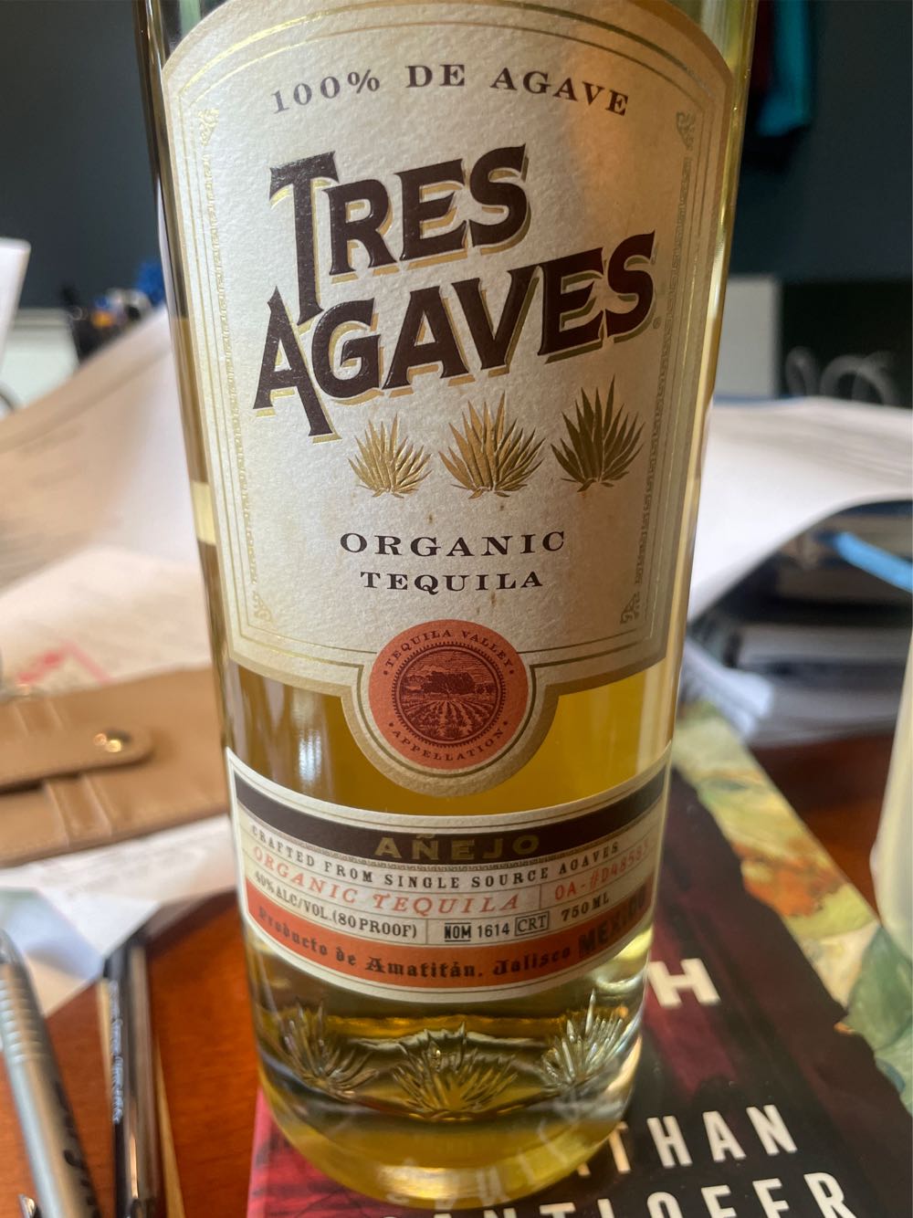 Tres Agaves Anejo Tequila - NOM 1614 alcohol collectible [Barcode 854125003275] - Main Image 2