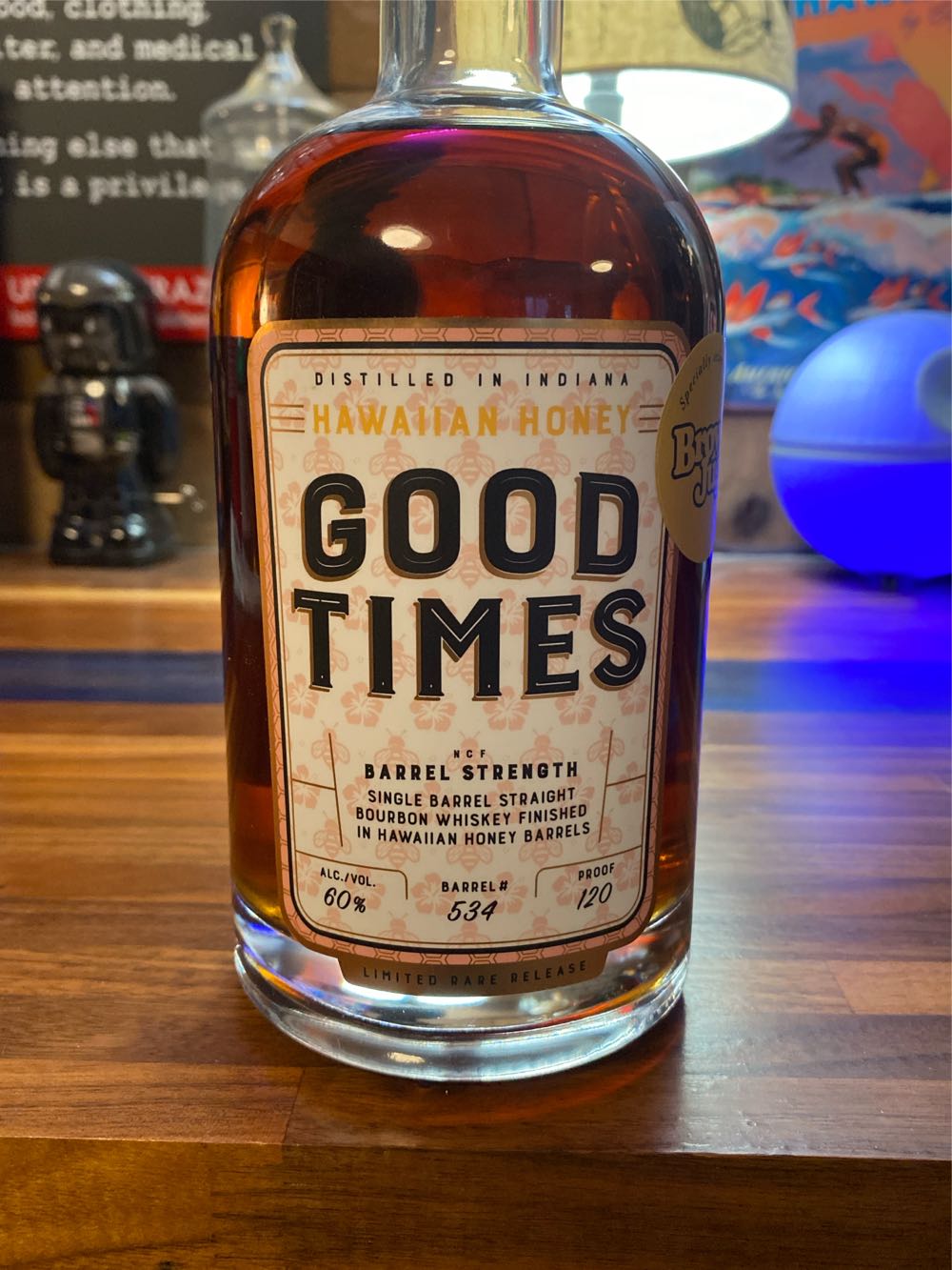 Good Times - Whiskey Thief Distilling Co. (750 mL) alcohol collectible [Barcode 655466818685] - Main Image 2