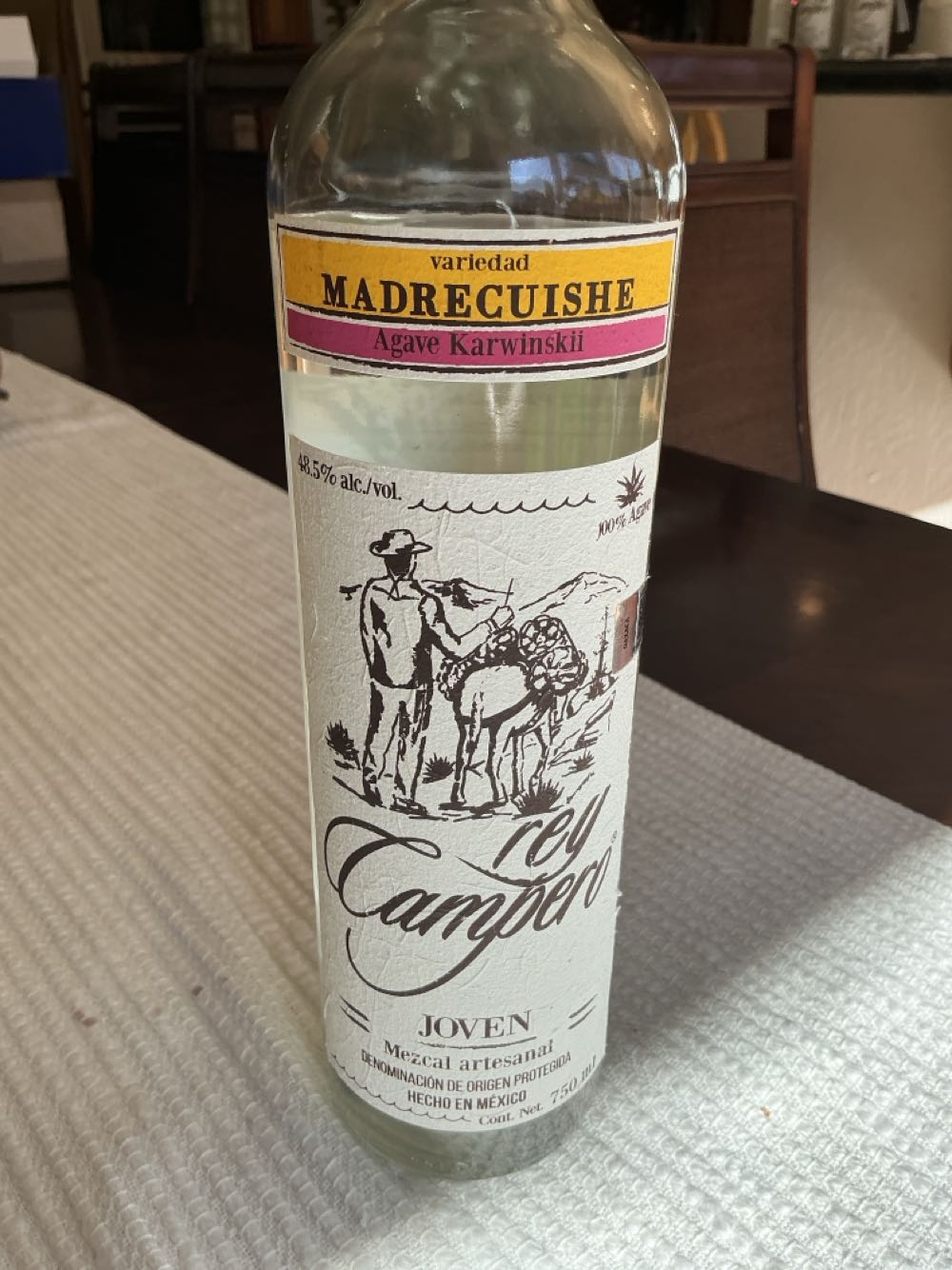 Rey Campero Madrecuishe - Rey Campero (750 mL) alcohol collectible [Barcode 7503018107189] - Main Image 2