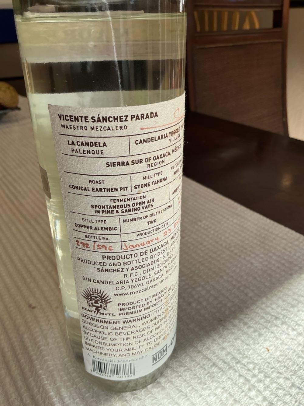 Rey Campero Madrecuishe - Rey Campero (750 mL) alcohol collectible [Barcode 7503018107189] - Main Image 3