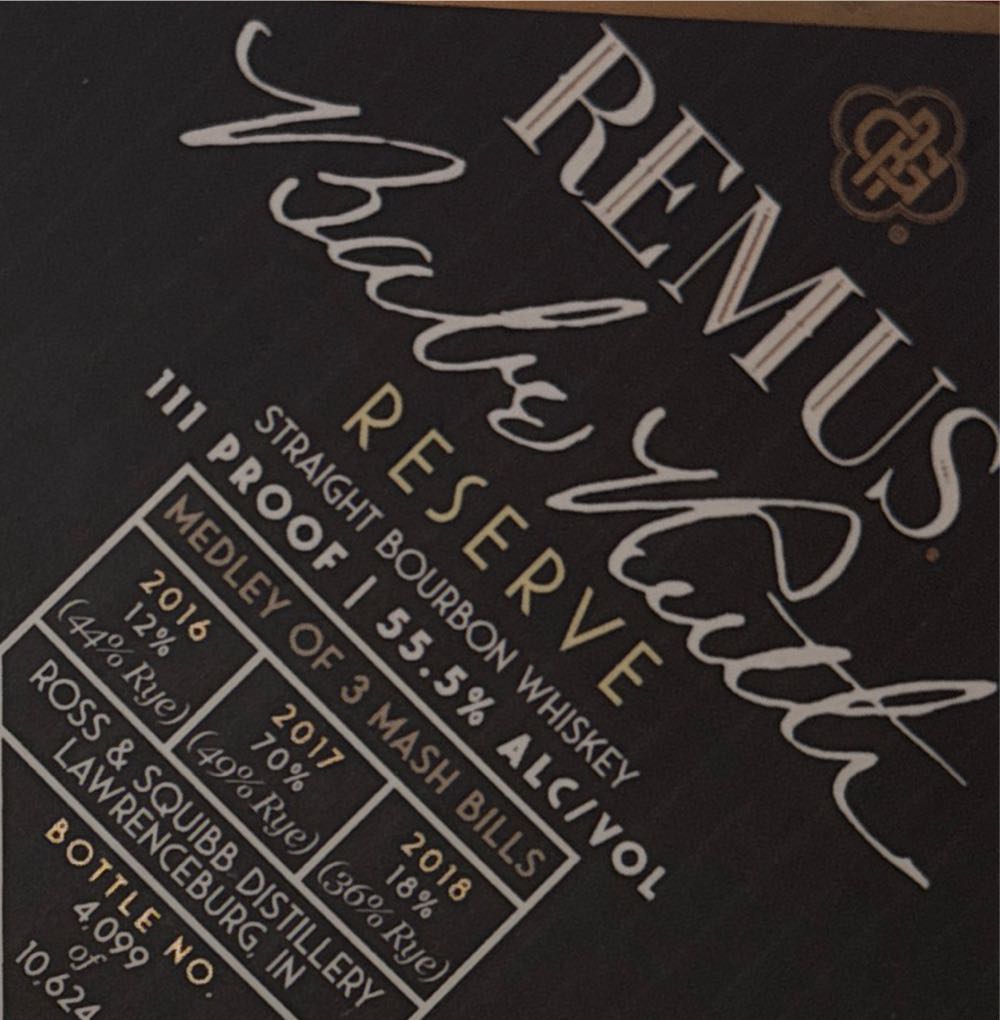 Remus Babe Ruth Reserve 750 Ml Bourbon 750ml Of - Ross & Squibb Distillery (750 mL) alcohol collectible [Barcode 088352141084] - Main Image 3