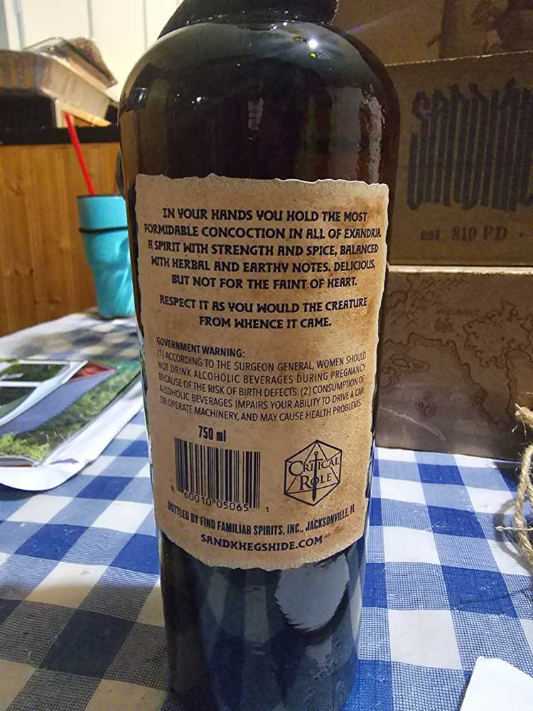 Sandkhegs Hide - Find Familiar Whiskey (750 mL) alcohol collectible [Barcode 860010050651] - Main Image 4