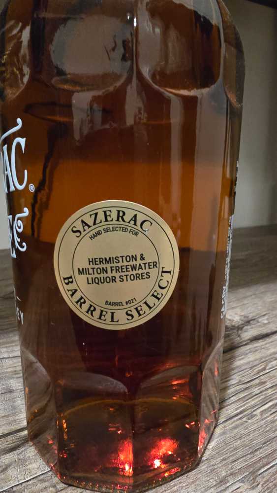 Sazerac Rye Single Barrel Select - Gerry’s Wine and Spirits - Sazerac (750 mL) alcohol collectible [Barcode 088004063801] - Main Image 2