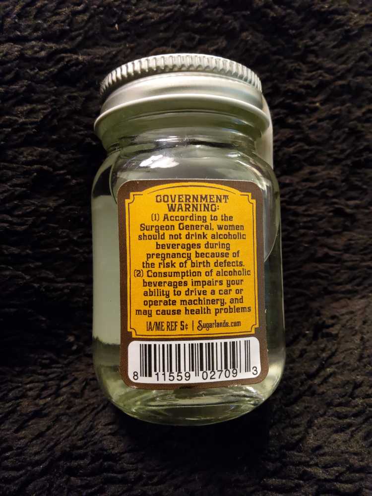 Sugarlands Shine Mark Rogers American Peach Moonshine - Sugarlands Distilling Company (50 mL) alcohol collectible [Barcode 811559027093] - Main Image 2