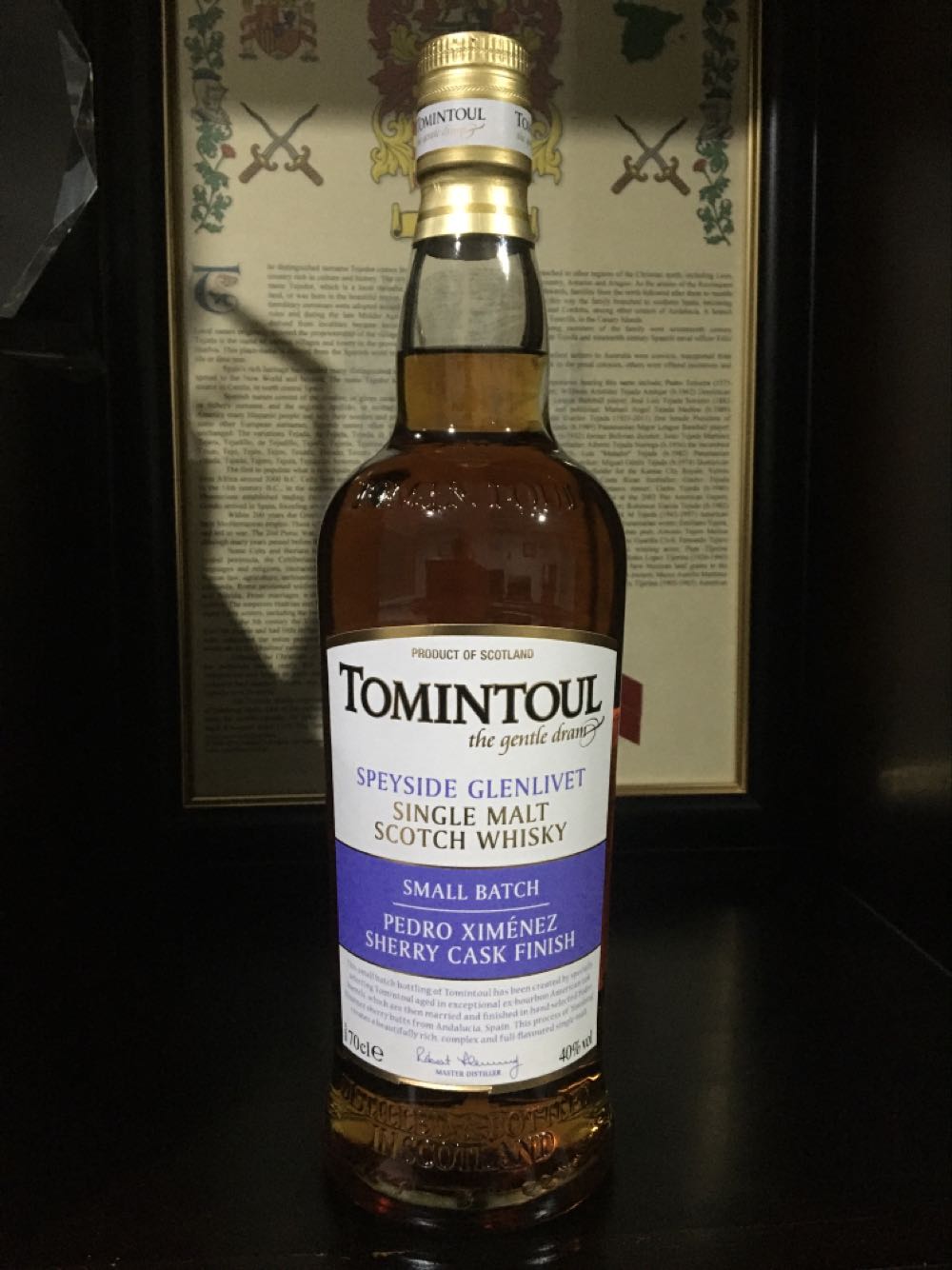 Tomintoul Speyside Glenlivet Pedro Ximenez Finish - Tomintoul Distillery (700 mL) alcohol collectible [Barcode 5021349599708] - Main Image 2