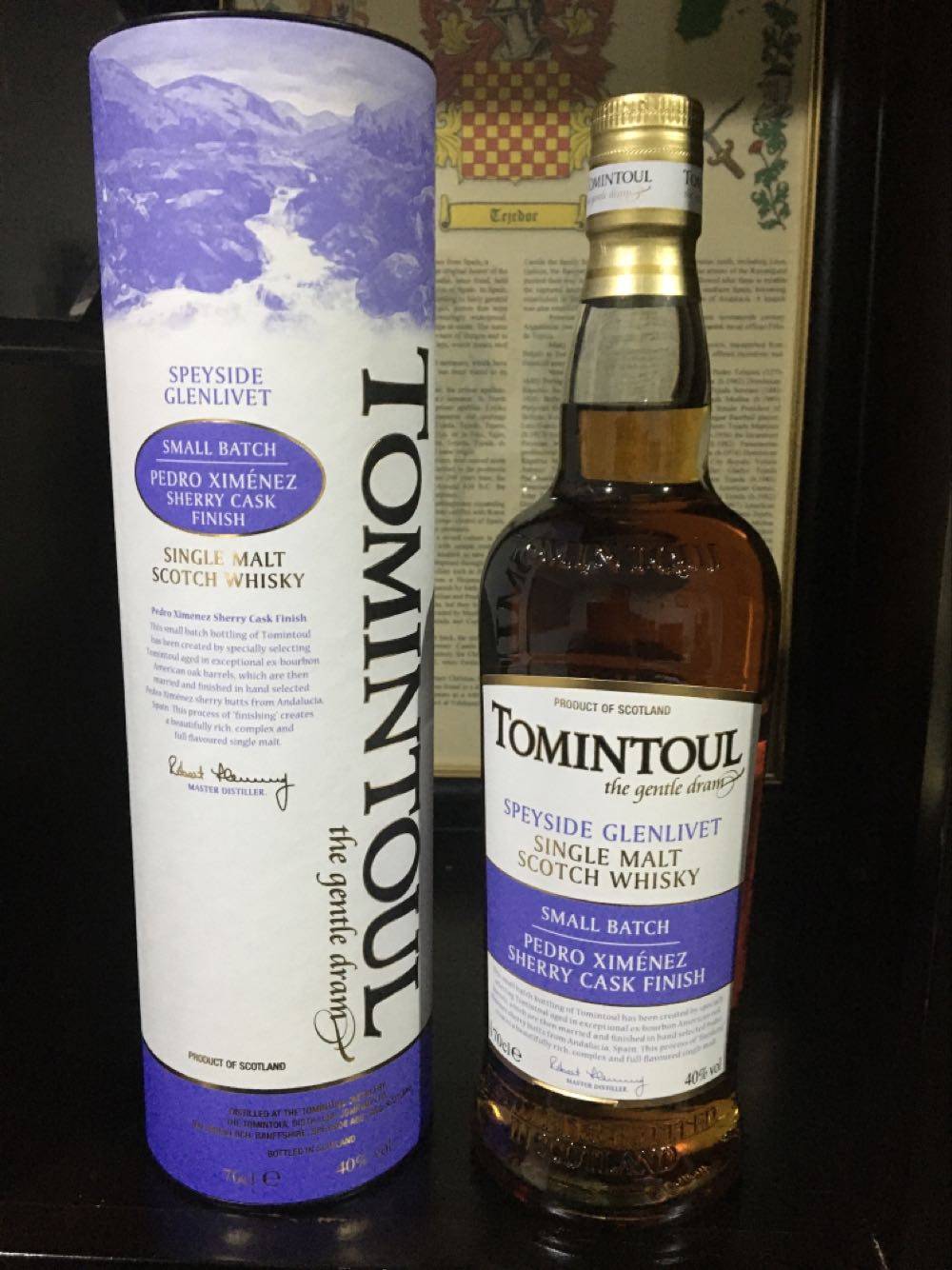 Tomintoul Speyside Glenlivet Pedro Ximenez Finish - Tomintoul Distillery (700 mL) alcohol collectible [Barcode 5021349599708] - Main Image 3