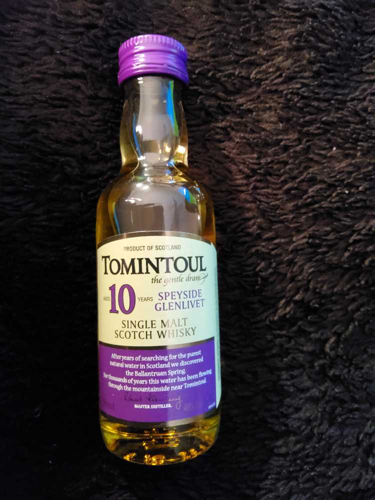 Tomintoul 10 Year Old Scotch 50ml Wine - Tomintoul Distillery (50 mL) alcohol collectible [Barcode 793049050012] - Main Image 4
