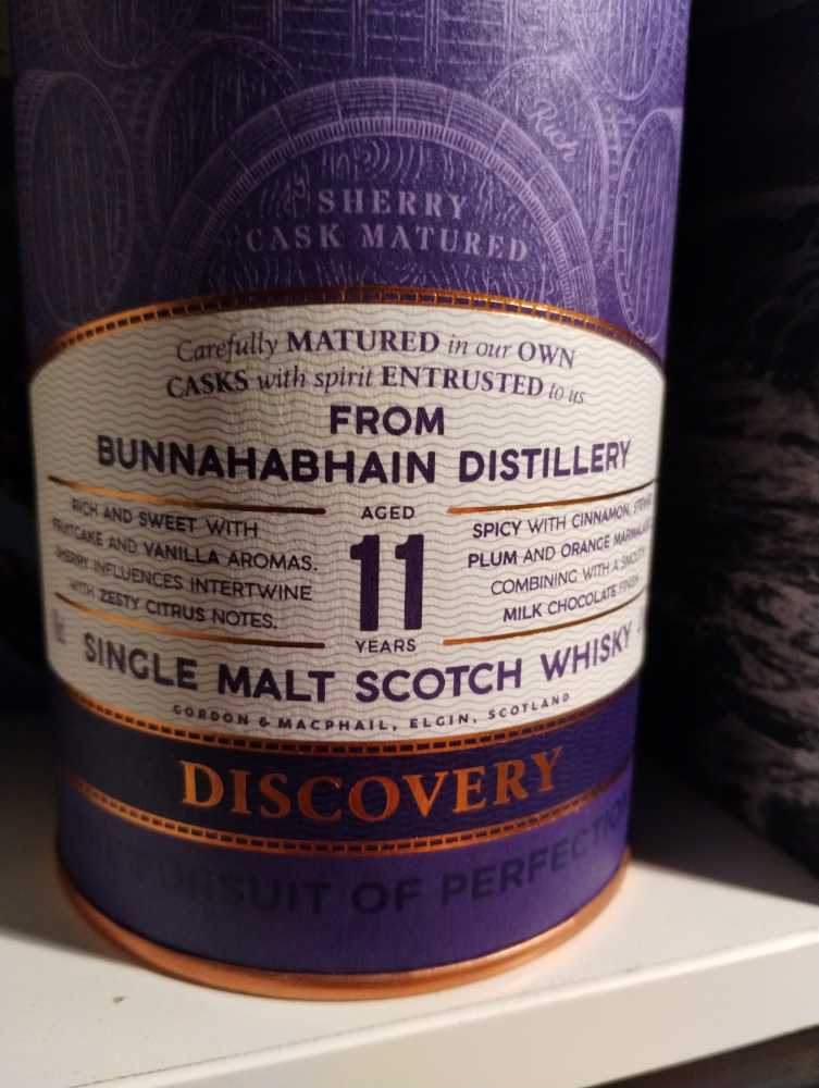Gordon & Macphail Bunnahabhain 11yo - Bunnahabhain Distillery (700 mL) alcohol collectible [Barcode 5020613067509] - Main Image 2