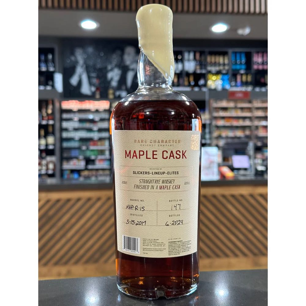 Rare Character Straight Rye Finished In Maple Cask - Rare Character Whiskey Co (750 mL) alcohol collectible - Main Image 3
