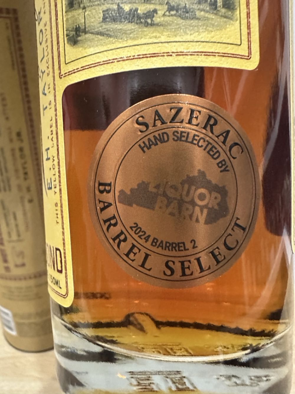Colonel E.H. Taylor Single barrel Barrel Pick - Buffalo Trace Distillery (750 mL) alcohol collectible [Barcode 088004063849] - Main Image 3