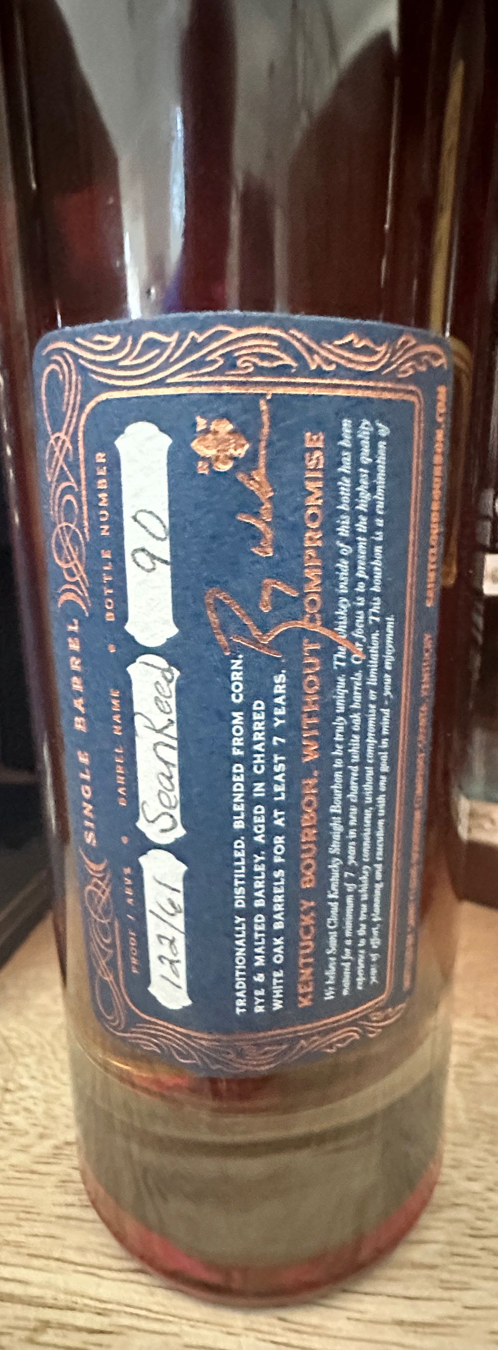 Saint Cloud Single Barrel 7 Year - Saint Cloud Bourbon Company (750 mL) alcohol collectible - Main Image 2