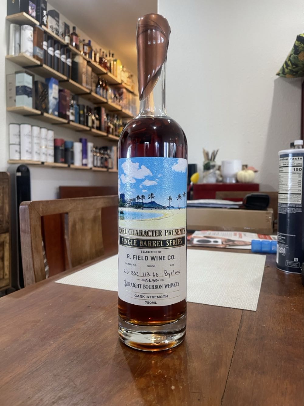 Rare Character Single Barrel “RIO-332” - Rare Character Whiskey Co (750 mL) alcohol collectible - Main Image 2