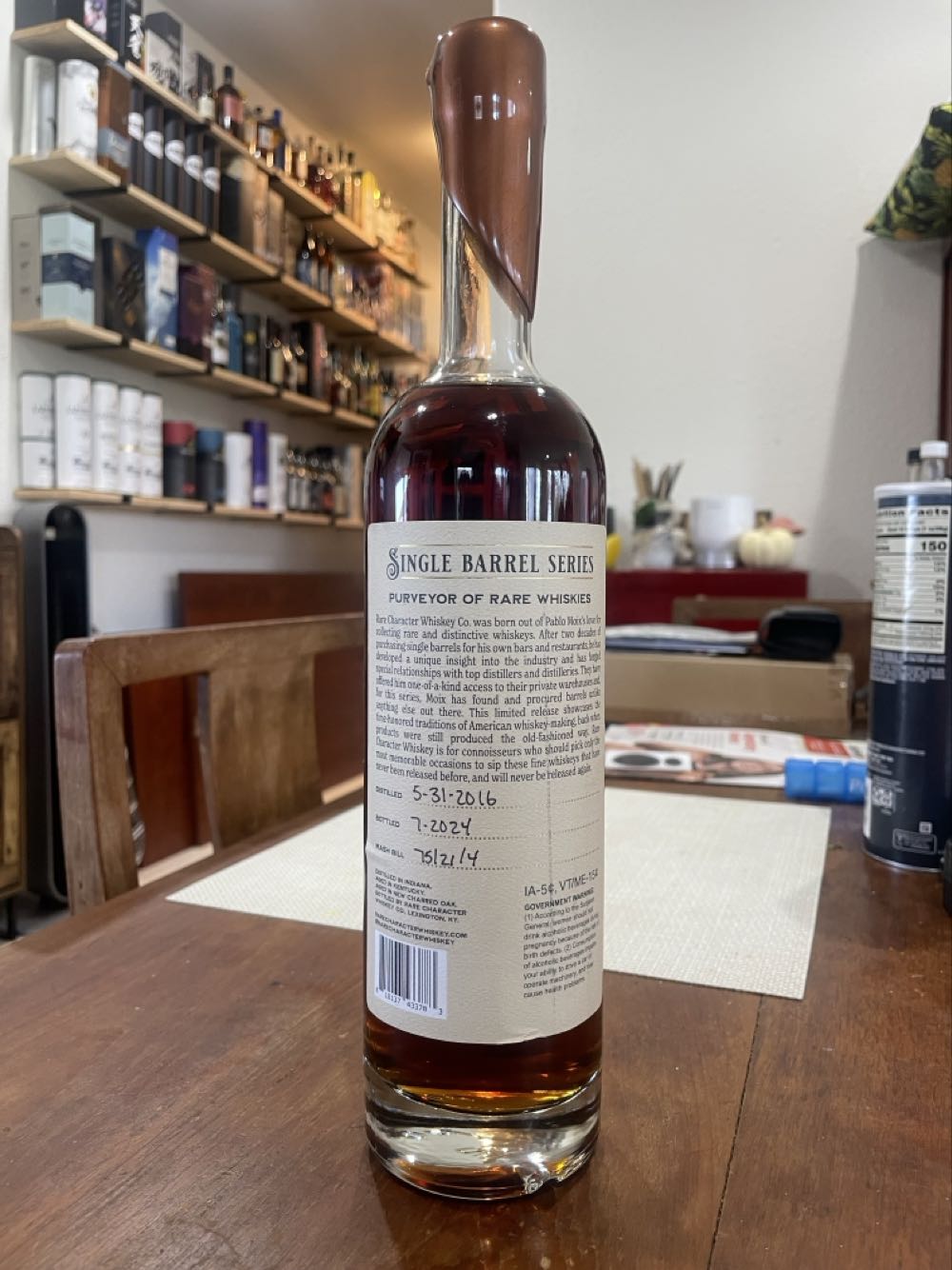 Rare Character Single Barrel “RIO-332” - Rare Character Whiskey Co (750 mL) alcohol collectible - Main Image 4