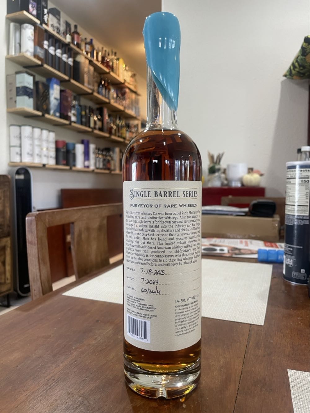 Rare Character Single Barrel “HIC-029” - Rare Character Whiskey Co (750 mL) alcohol collectible - Main Image 4