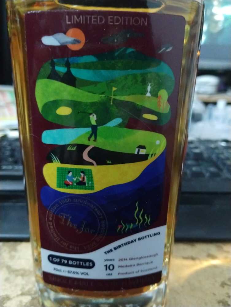 The Jar The Birthday Bottling  - Glenglassaugh Distillary (700 mL) alcohol collectible - Main Image 2