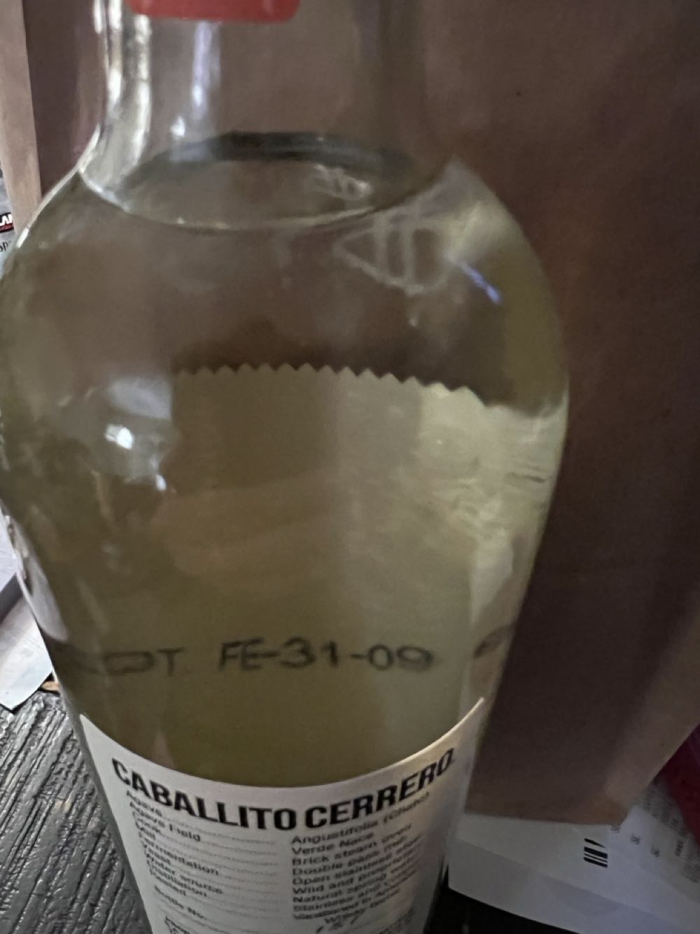 Caballito Cerrero Chato Reposado 46 - Caballito Cerrero (750 mL) alcohol collectible [Barcode 850016427007] - Main Image 3