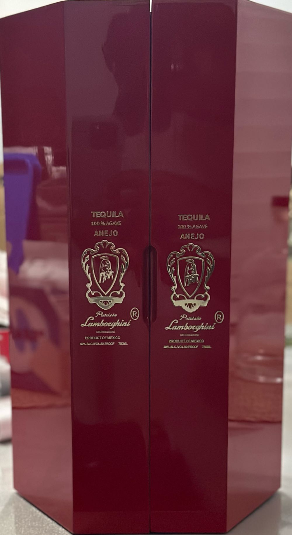 Lamborghini Tequila Anejo Tequila 750ml Gift  alcohol collectible [Barcode 860008843432] - Main Image 2