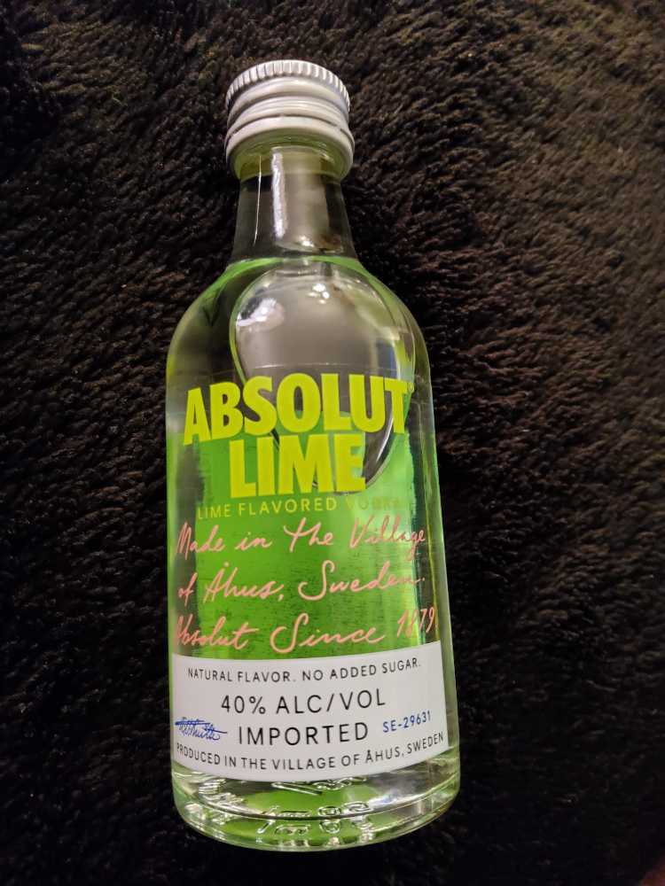 Absolut Lime - Absolut Spirits Co. (50 mL) alcohol collectible - Main Image 3
