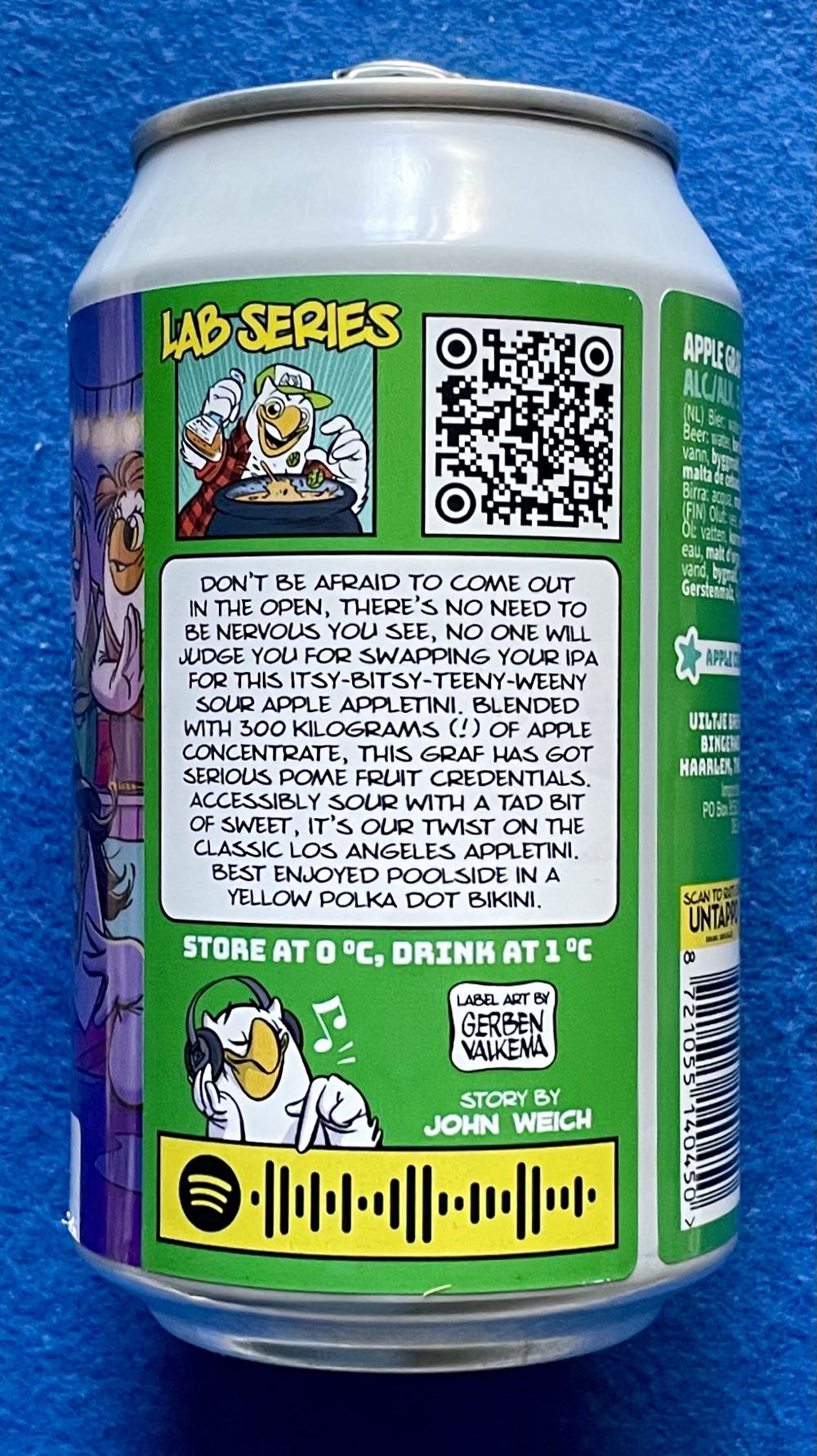 Teeny Weeny Appletini - Uiltje Brewing Company (330 mL) alcohol collectible [Barcode 8721055140450] - Main Image 4