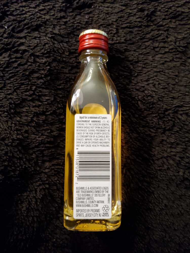 Bushmills Red Bush Irish Whiskey - Old Bushmills Distillery (50 mL) alcohol collectible [Barcode 9887558018722] - Main Image 2