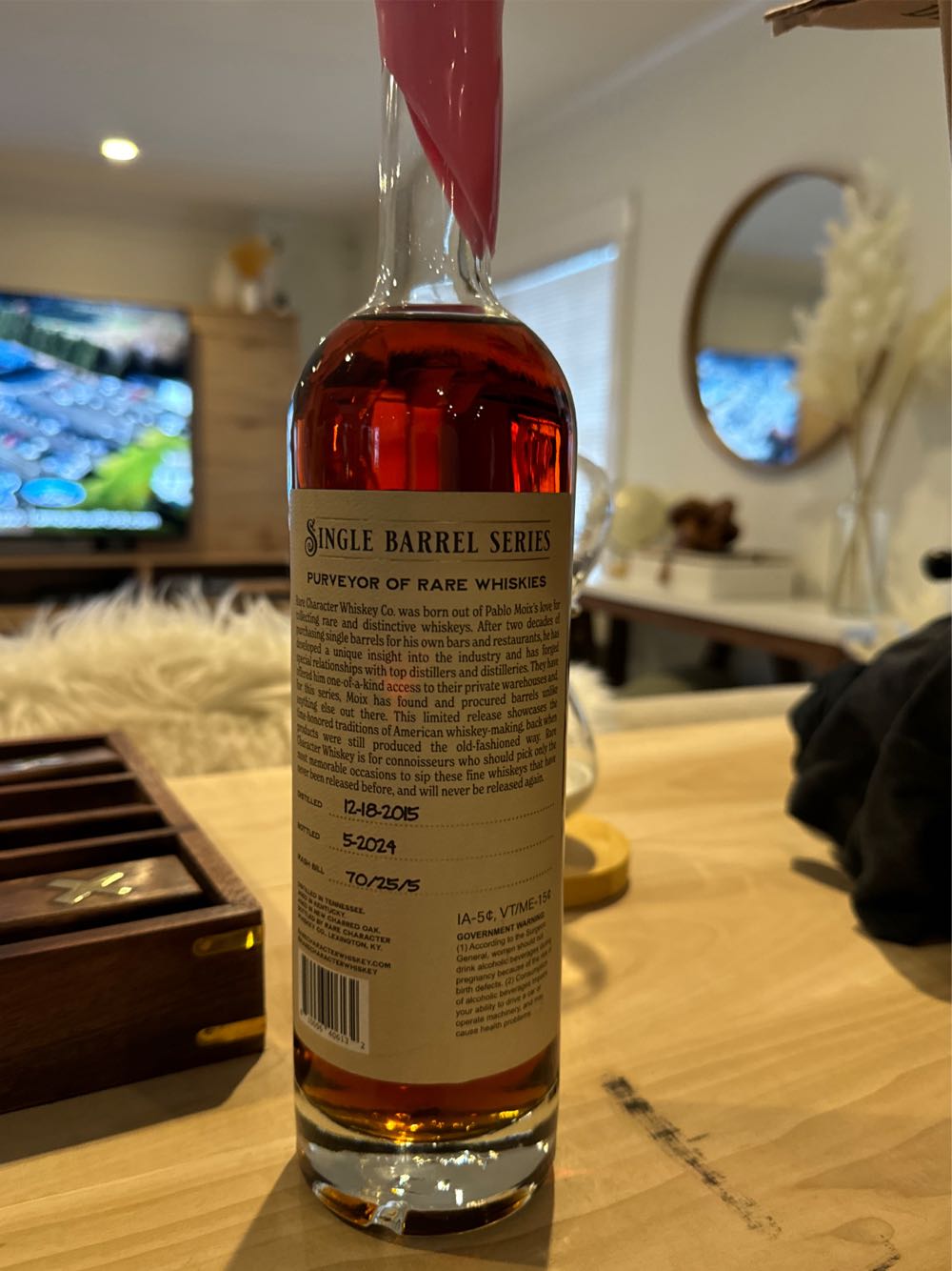 Rare Character SB Kappys SP - Rare Character Whiskey Co (750 mL) alcohol collectible [Barcode 810096406132] - Main Image 2
