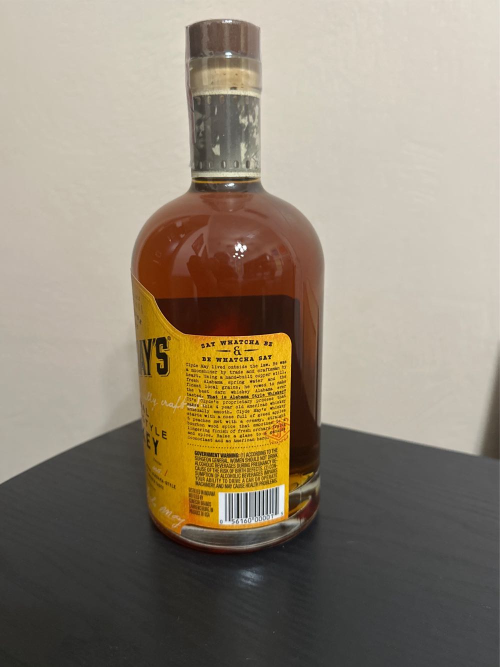 Clyde May’s Original Alabama Whisky - Conecuh Ridge Distillery (750 mL) alcohol collectible [Barcode 056160000015] - Main Image 2