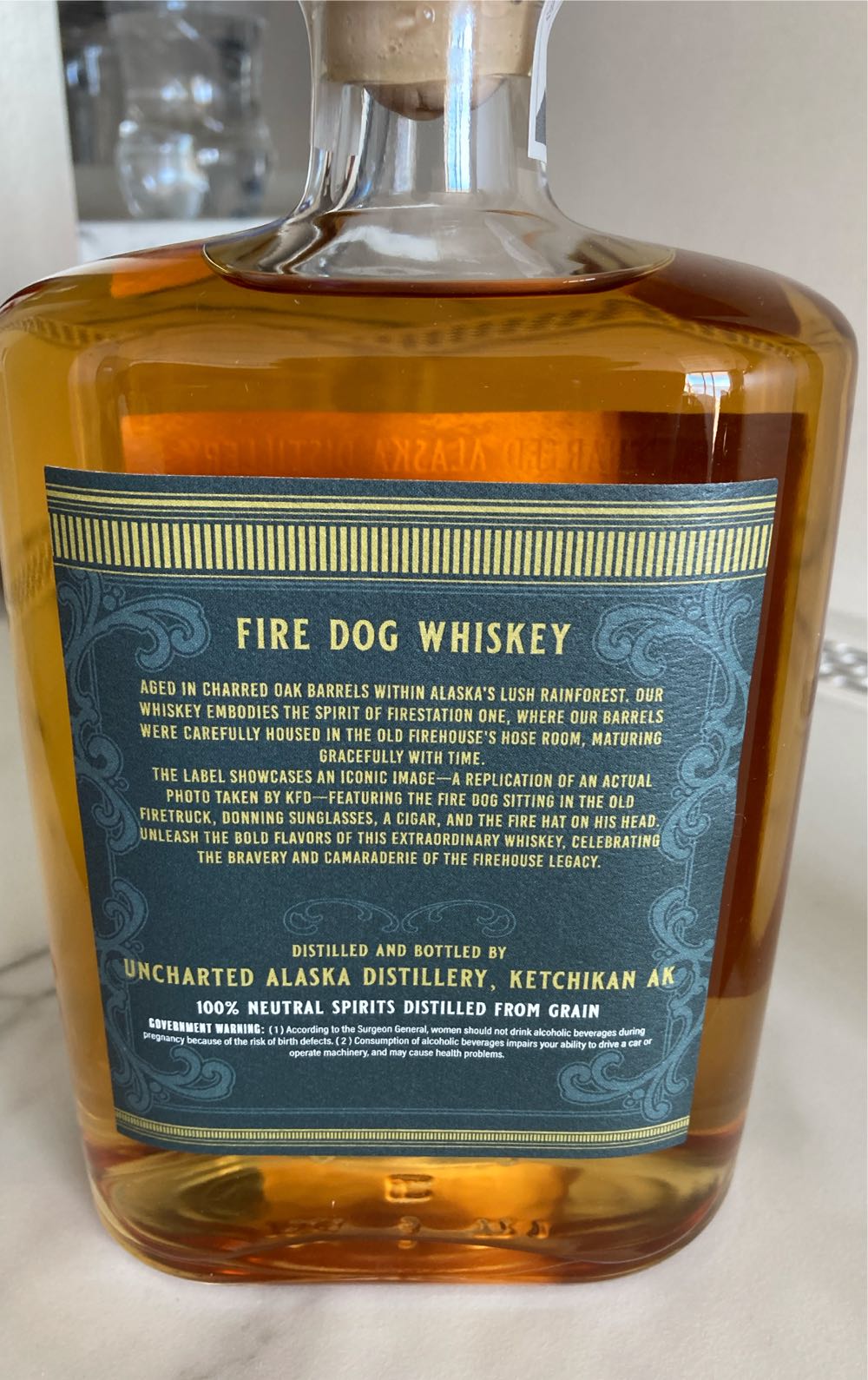 Uncharted Fire Dog Whiskey - Uncharted Alaska Distillery (750 mL) alcohol collectible - Main Image 2